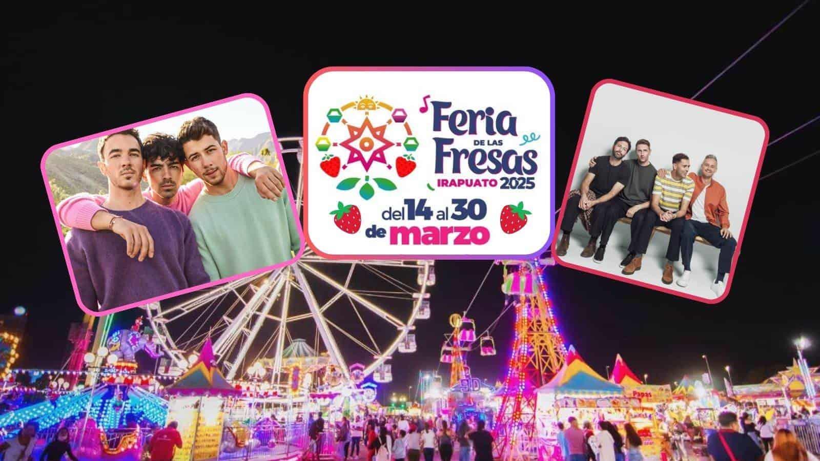 Jonas Brothers y Keane encabezan la Feria de las Fresas Irapuato 2025